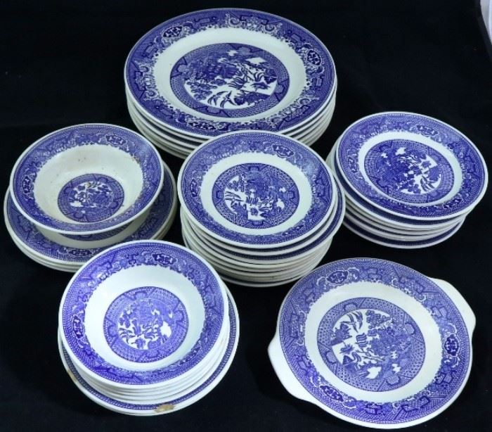 Willow Ware Plates set