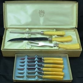 #6546 Washington Forge carving set with 6 knives
