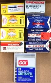 #6576 9boxes 22 long rifle various brands 