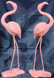 Cast Iron Flamingos
