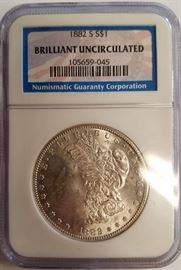 1882-S Brilliant Uncirculated dollar