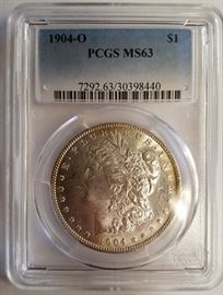 1904-O MS63 silver dollar