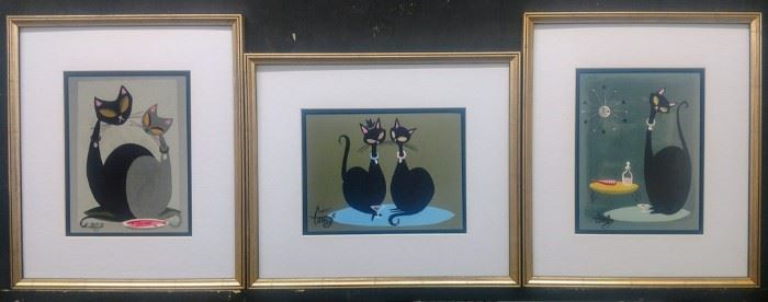 Mid century modern cats by Gomez