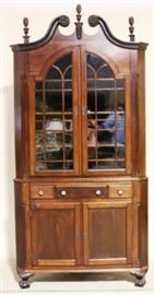 Antique Chippendale corner cupboard