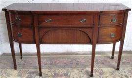 Kittinger bowed sideboard on tall leg