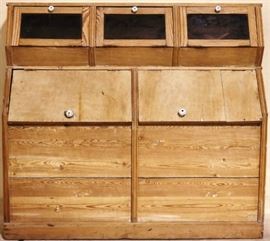 Heart pine grain bin