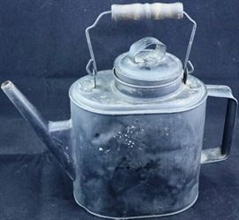 Vintage railroad oil can