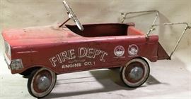 Vintage pedal fire truck