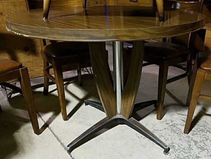 Mid century modern round table
