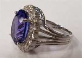 Over 6.5 carat oval Tanzanite