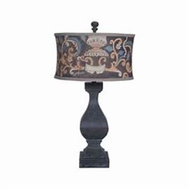 Guildmaster carved Beacon Ash lamp