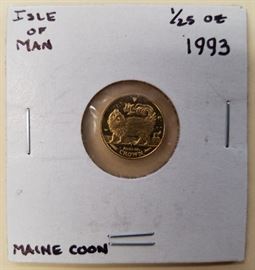 1993 1/25 oz Isle of Man Gold Coin