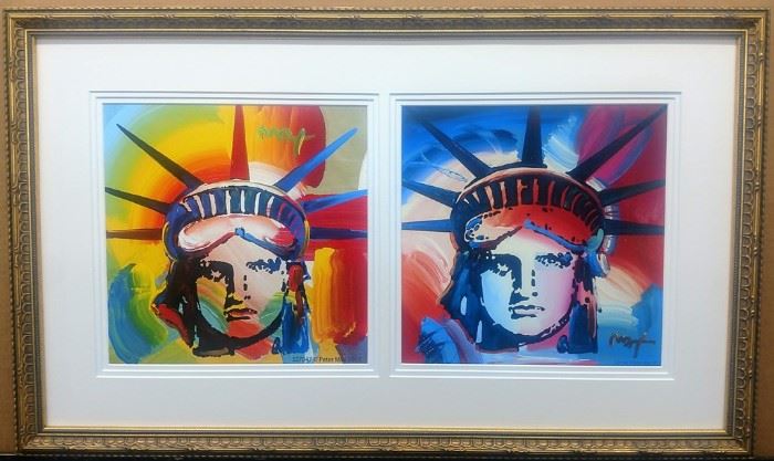 Statue of Liberty Collage Giclee by Peter Max