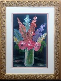 Original Floral Painting by Anna Sandhu Ray