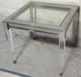 Mirrored side table by Modern History