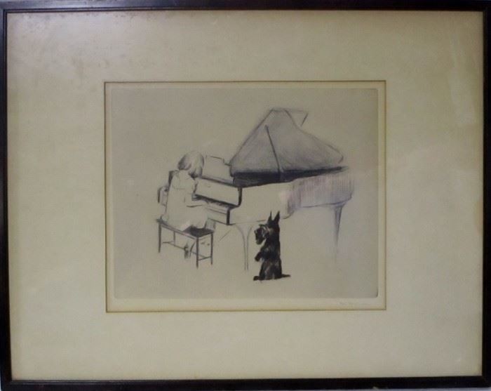 Margery Ryerson lithograph My Bonnie
