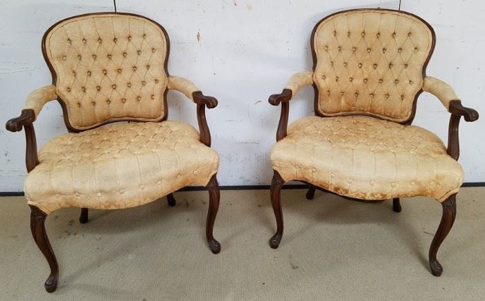 French tufted Fauteuils