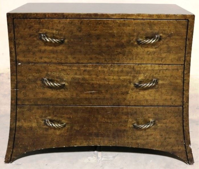 Geometric 3 drawer chest