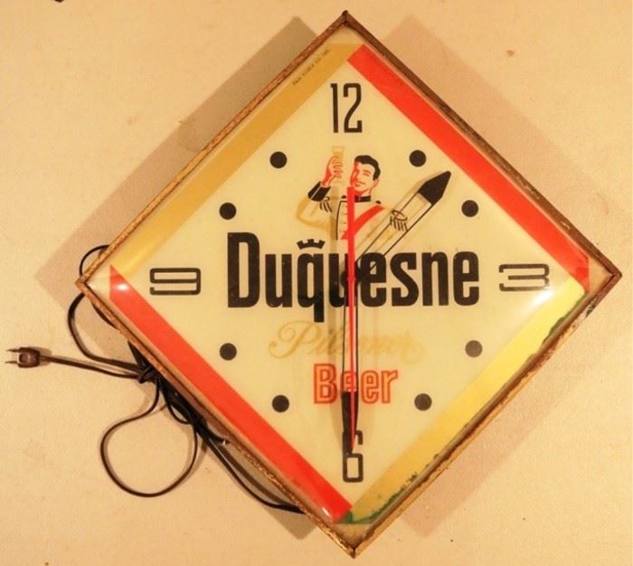 Vintage advertising clock