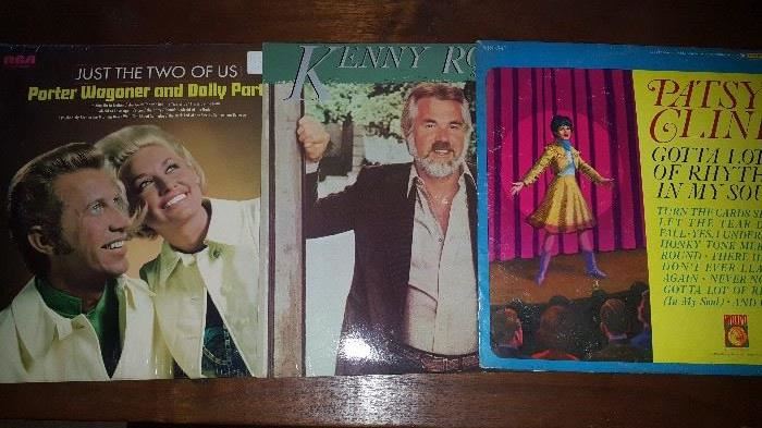 Kenny, Patsy, Porter and Dolly LP'S  Country legends