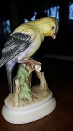 Hand Painted Lefton China Gold Finch 