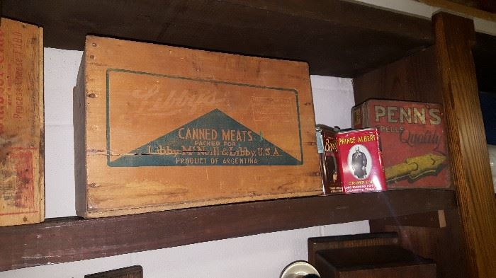 Libby's canned meat crate