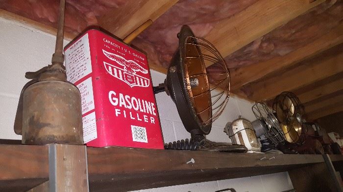 Gas can and heater