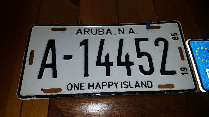 Aruba License plate
