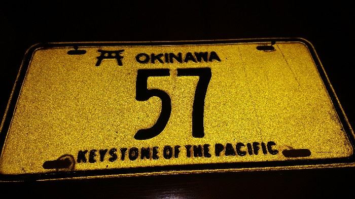 Okinawa License plate