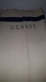 Navy wool blanket