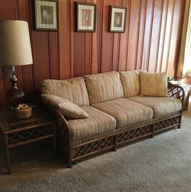 Part of rattan living room set (7 pcs.)
