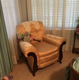 Over stuffed antique chair