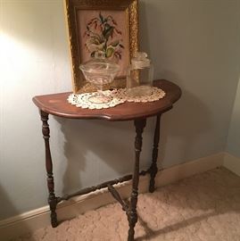 half round side table