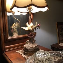 Beautiful antique figural lamp