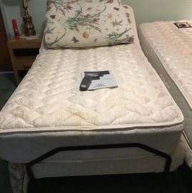 Sealy Posturematic electric adjustable beds in good working order!   Even has “massage”