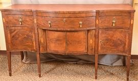 SIDEBOARD, HEPPLEWHITE, AMER, NE, C. 1790-1820