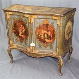 COMMODE, PAINTED, LOUIS XV-STYLE, POSS. FRENCH