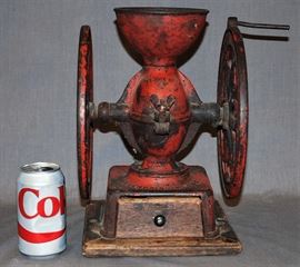 ENTERPRISE MFG. TABLE TOP COFFEE MILL, C.1870'S