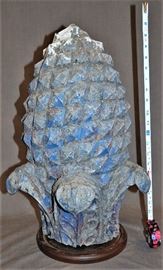  ARCHITECTURAL PINEAPPLE TIN FINIAL 