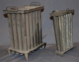 ANTIQUE CANDLE MOLDS 2 PC.