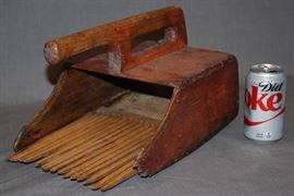 PRIMITIVE CRANBERRY PICKER, ORIGINAL RED PAINT
