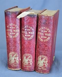 3 VOLUME SET, HISTORY OF CIVIL WAR IN THE U.S.A 