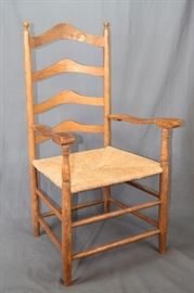 ARM CHAIR, MAPLE, SHAKER ELDER STYLE, AMER, NE