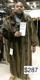 Mens Beaver Coat Size 3XL $287