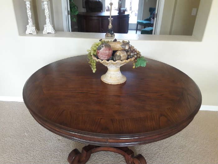 Round Dining Table (pictured previously with occasional chairs and Joy décor)