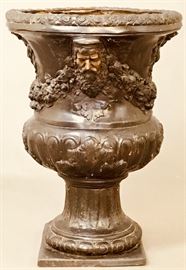 Large Planter Bronze Urn