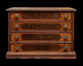 J & P Coats Spool Cabinet - 4 Drawer