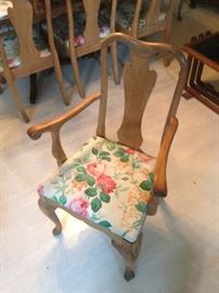 set of queen anne chairs