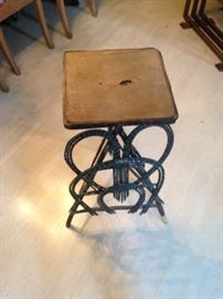 there are a few  of these type of folk art  - primitive branch type tables