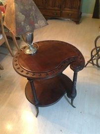 victorian paisley shaped table